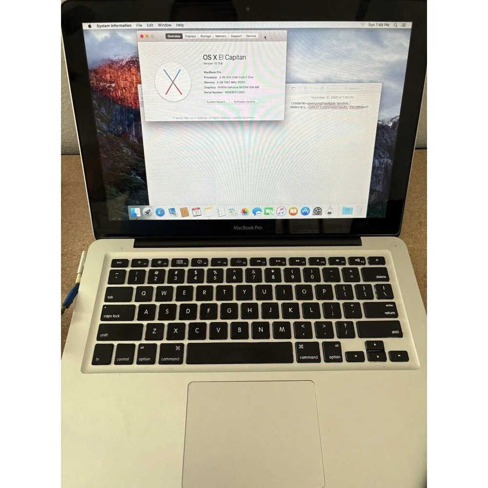 Apple MacBook Pro 13” A1278 2.26GHz Core 2 Duo 4GB RAM Fully TESTED WORKS